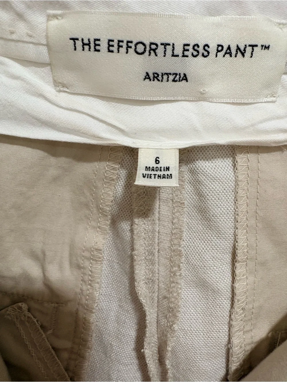 Aritzia Cropped High-Rise Wide-Leg Linen Trousers — Cream